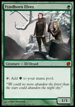 '-Fyndhorn Elves
Creature â€” Elf Druid
%T: Add %G.
1/1