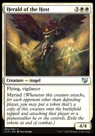 Herald of the Host
Creature — Angel
Flying, vigilance
Myriad
4/4