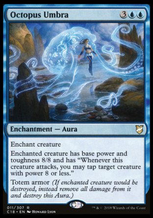 '-Octopus Umbra
Enchantment â€” Aura
Enchant creature
Enchanted creature has base power and toughness 8/8 and has "Whenever this creature attacks, you may tap target creature with power 8 or less."
Umbra armor