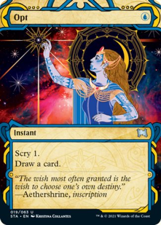 '-Opt
Instant
Scry 1.
Draw a card.