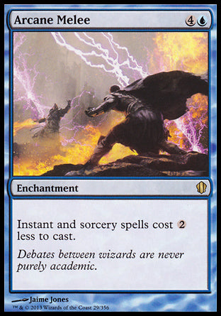 Arcane Melee
Enchantment
Instant and sorcery spells cost %2 less to cast.