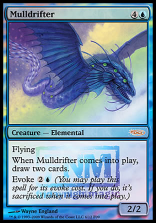 '-Mulldrifter
Creature â€” Elemental
Flying
When this creature enters, draw two cards.
Evoke %2%U
2/2