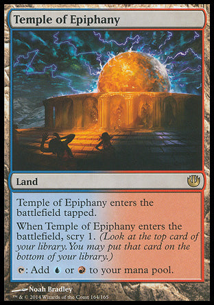 '-Temple of Malady
Land
This land enters tapped.
When this land enters, scry 1.
%T: Add %B or %G.