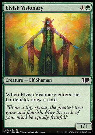 Elvish Visionary
Creature — Elf Shaman
When this creature enters, draw a card.
1/1