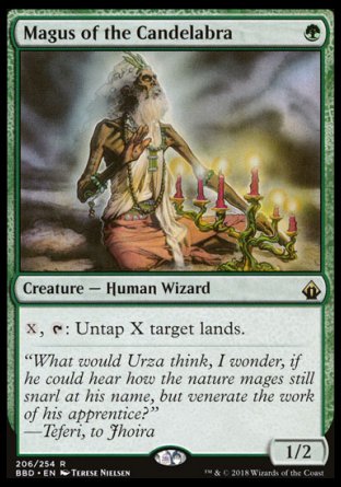 Magus of the Candelabra
Creature — Human Wizard
%X, %T: Untap X target lands.
1/2
