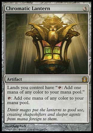 '-Chromatic Lantern
Artifact
Lands you control have "%T: Add one mana of any color."
%T: Add one mana of any color.
