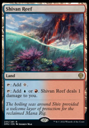'-Shivan Reef
Land
%T: Add %C.
%T: Add %U or %R. This land deals 1 damage to you.