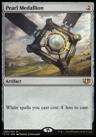 '-Pearl Medallion
Artifact
White spells you cast cost %1 less to cast.