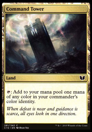 Command Tower
Land
%T: Add one mana of any color in your commander's color identity.