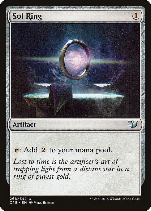 Sol Ring
Artifact
{T}: Add {C}{C}.