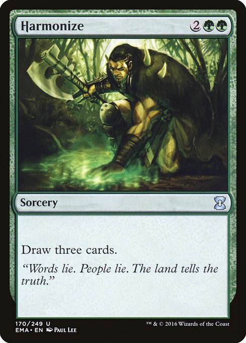 Harmonize
Sorcery
Draw three cards.