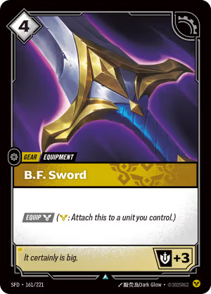 B.F. Sword [Spiritforged] (161) non-foil