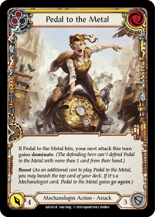 Pedal to the Metal - Yellow