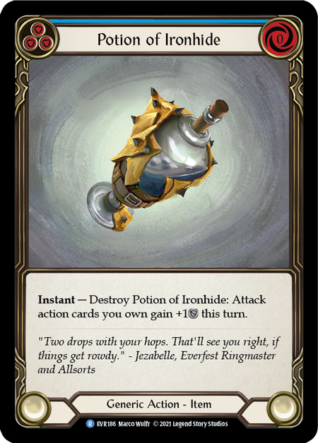 Potion of Ironhide - Blue