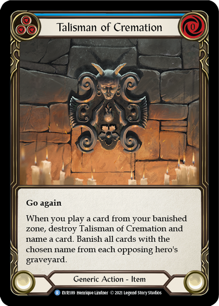 Talisman of Cremation - Blue