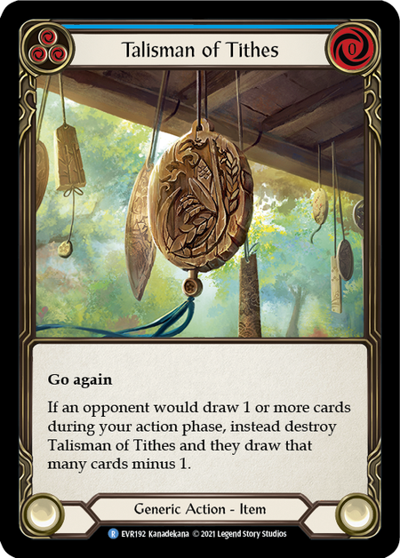 Talisman of Tithes - Blue