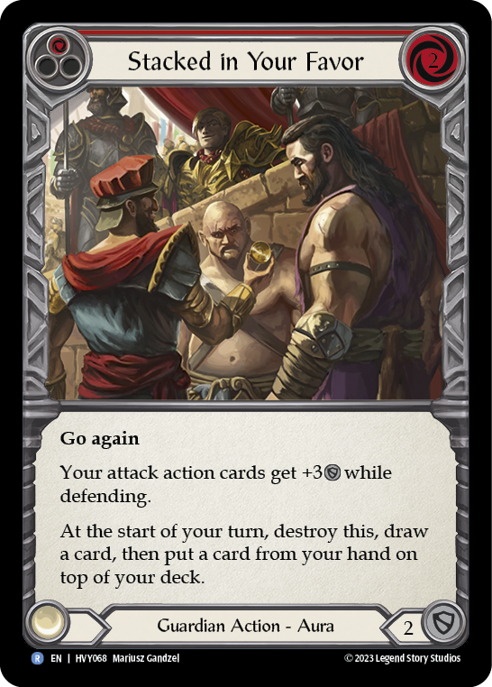 Stacked in Your Favor - Red