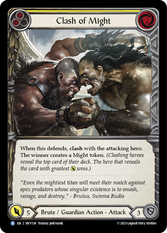 Clash of Might - Yellow
