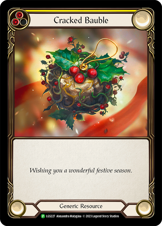 Cracked Bauble - Yellow