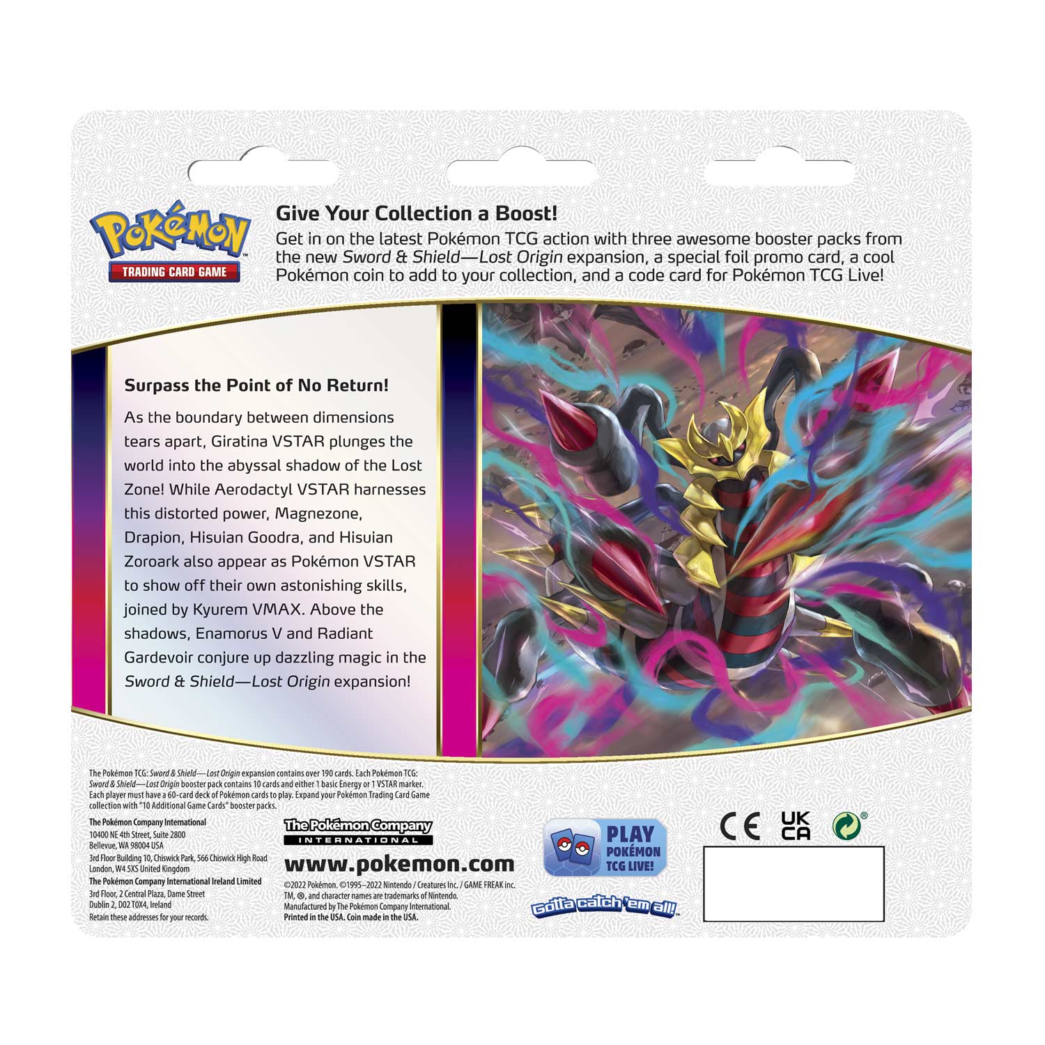 Pokémon TCG - Sword & Shield - Lost Origin - 3 Packs Blister (Weavile)