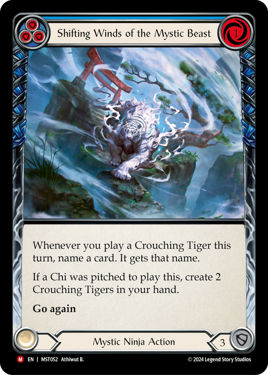 Shifting Winds of the Mystic Beast - Blue