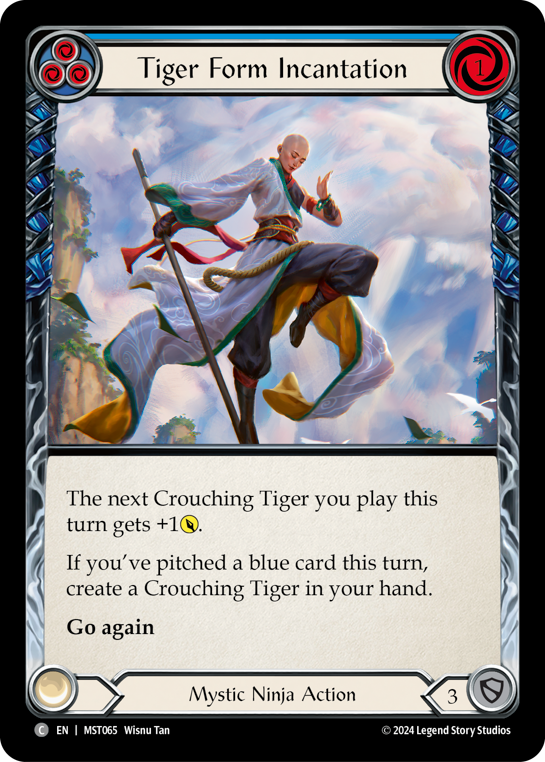 Tiger Form Incantation - Blue