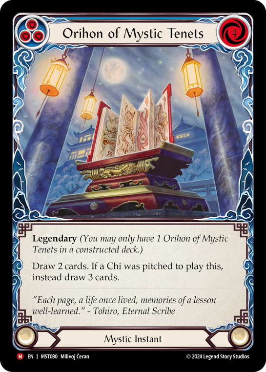 Orihon of Mystic Tenets - Blue