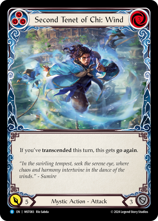 Second Tenet of Chi: Wind - Blue