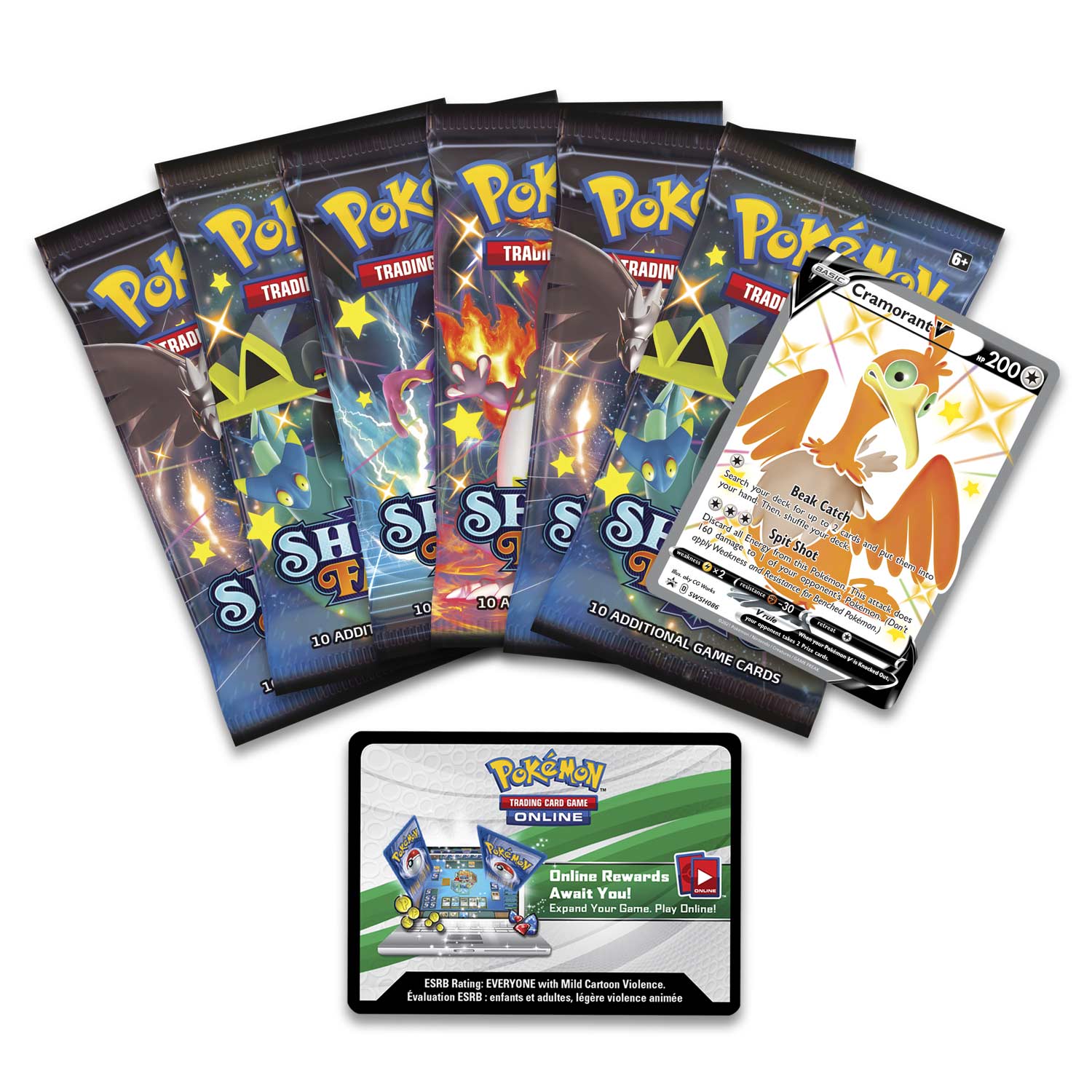 Pokémon TCG - Sword & Shield - Shining Fates Tin (Shiny Cramorant V)