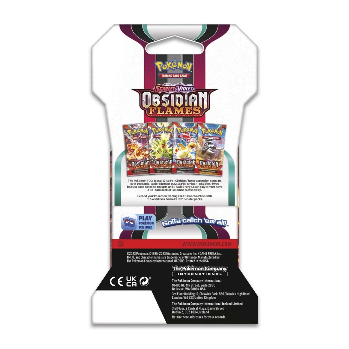 Pokémon TCG - Scarlet & Violet - Obsidian Flames - Sleeved Booster