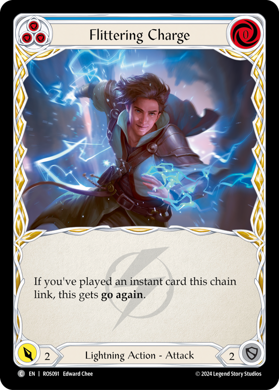 Flittering Charge - Blue