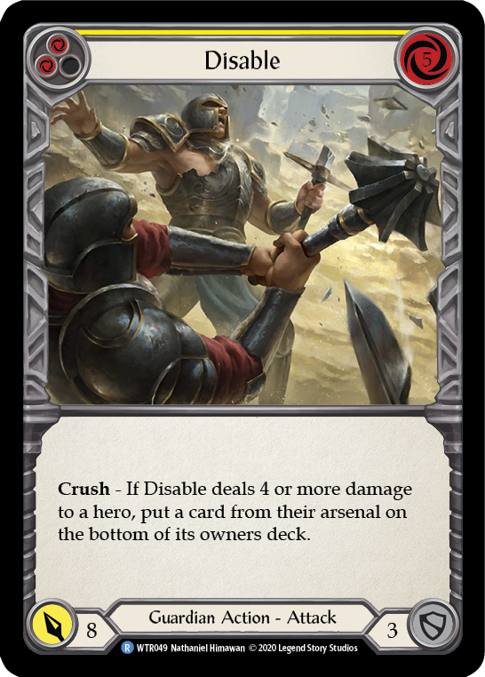 Disable - Yellow