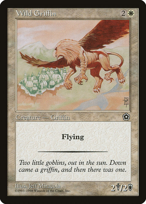Wild Griffin
Creature — Griffin
Flying
2/2