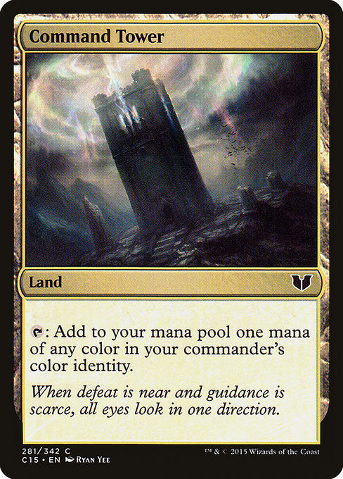 Command Tower
Land
{T}: Add one mana of any color in your commander's color identity.