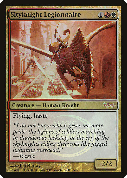 Skyknight Legionnaire
Creature — Human Knight
Flying, haste
2/2