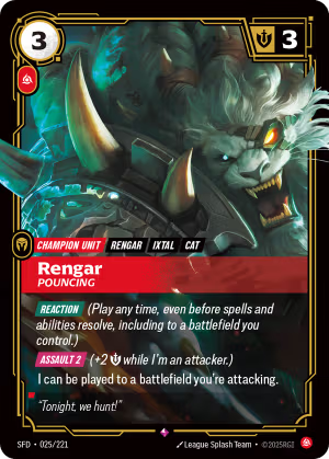 Rengar - Pouncing [Spiritforged] (25) foil