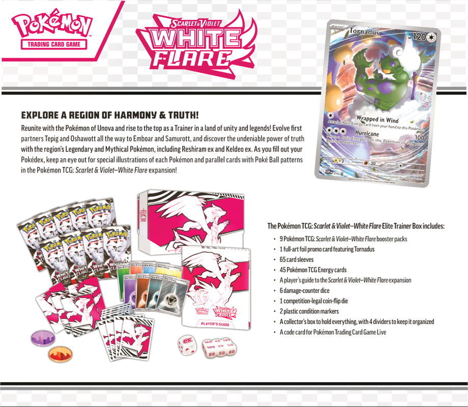 Pokémon TCG - Scarlet & Violet - White Flare - Elite Trainer Box